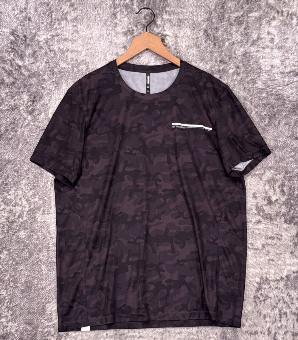 Ten Thousand Shirt XL Mens Soul Cycle Gray Camo Short Sleeve